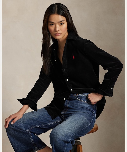 クラシック フィット コットン コーデュロイ シャツ