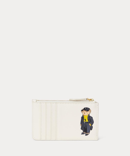 Polo ベア レザー ジップ カード ケース