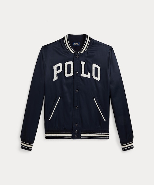 ベースボールジャケット Baseball embroidery x sleeve leather stadium jacket baseball