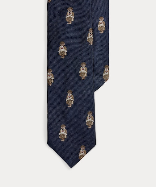 Polo ベア シルク レップ ネクタイ