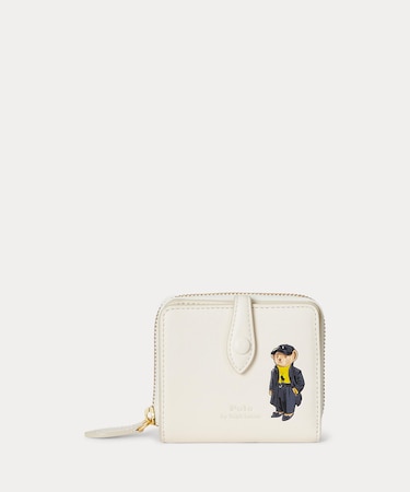 Polo ベア レザー コンパクト ウォレット