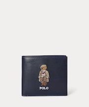Polo ベア レザー ビルフォールド コイン ウォレット