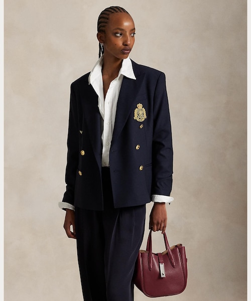 ニット ダブルブレステッド ブレザー｜ポロ ラルフ ローレンの通販