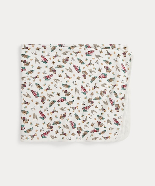 (ベビー)Polo ベア コットン インターロック ブランケット