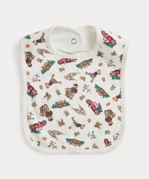 (ベビー)Polo ベア コットン インターロック ビブ