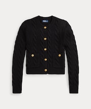 ケーブル ウールカシミヤ カーディガン