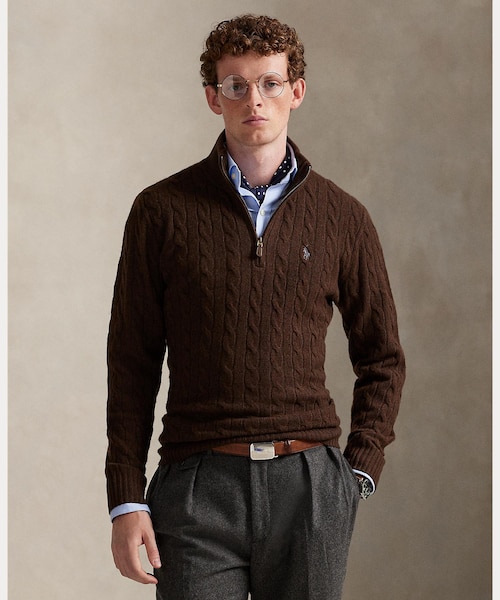 【ユージスタ】ラルフローレン ケーブルニット ウールカシミヤセーター ケーブルニット ウールカシミヤ セーター（ニット/セーター
