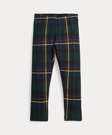 (ガールズ 2才～6才)チェック ストレッチ ジャージー レギンス