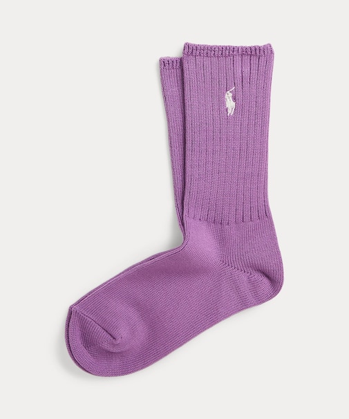 エンブロイダリー ポニー クルー ソックス