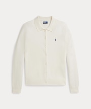 ポロカラー ボタンド カーディガン