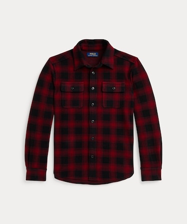 (ボーイズ 8才～20才)チェック ニット フランネル シャツ ジャケット