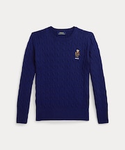 (ボーイズ 8才~20才)Polo ベア ケーブルニット コットン セーター