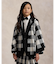 (ガールズ 7才～16才)チェック ウール フーデッド ポンチョ