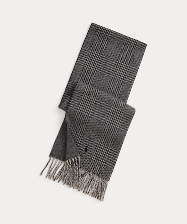 リバーシブル ウールブレンド スカーフ