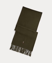 フリンジ バージン ウール マフラー