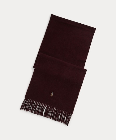 フリンジ バージン ウール マフラー