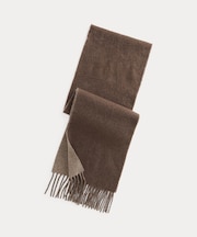 リバーシブル ウールブレンド マフラー