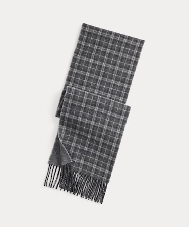 リバーシブル ウールブレンド スカーフ