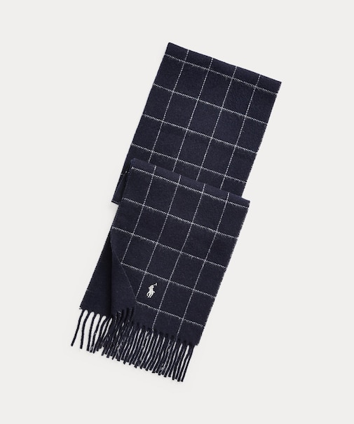 ウィンドウペン ウールブレンド スカーフ