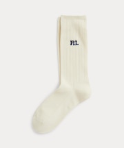 テクスチャード コットンブレンド クルー ソックス