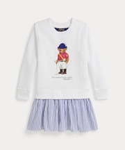 (ガールズ 2才~6才)Polo ベア ストライプドスカート フリース ドレス