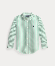 (ボーイズ 2才~7才)ストライプド コットン ポプリン シャツ