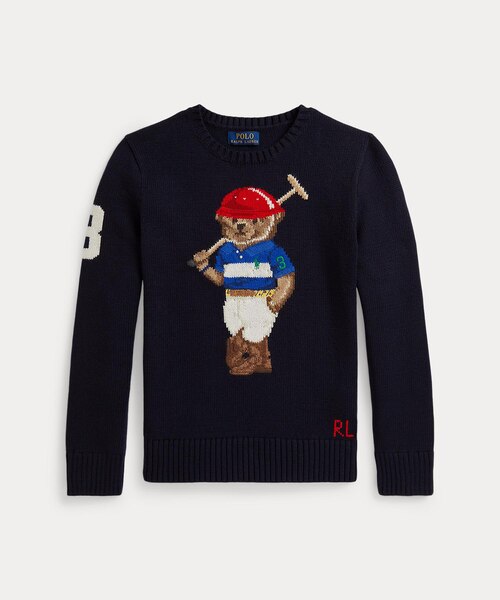 【新品タグ付き】Poloベア クルーネックセーター ボーイズ 8才～20才)Polo ベア クルーネック セーター | ポロ ラルフ