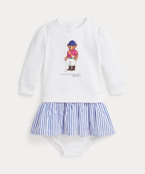 (ベビー)Polo ベア フリース ドレス & ブルマー