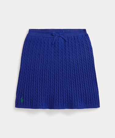 (ガールズ 7才~16才)ミニケーブル コットン スカート