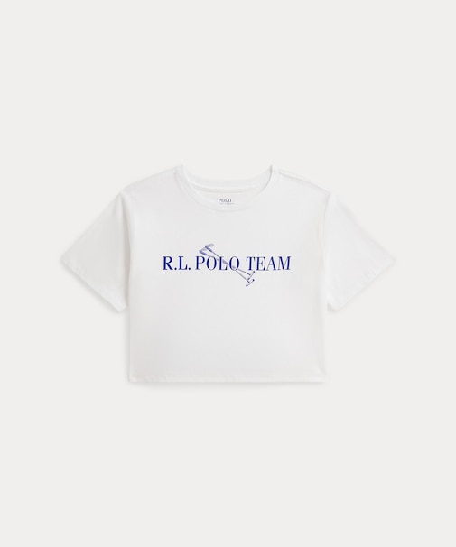 (ガールズ 2才～6才)Polo チーム コットン ジャージー ボクシー Tシャツ