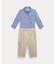 (ベビー)Polo ベア シャツ & フレックス アブレージョン パンツ セット