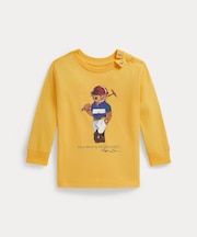 (ベビー)Polo ベア コットン ロングスリーブ Tシャツ