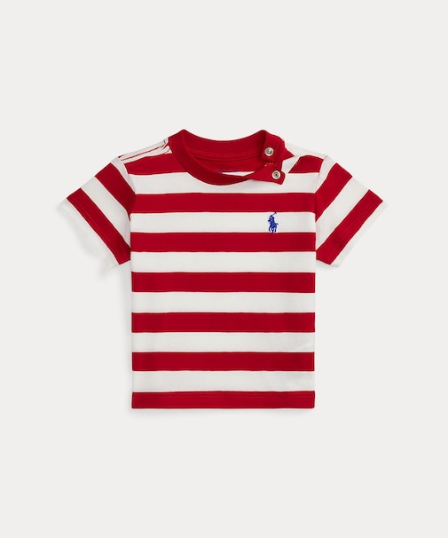 (ベビー)ストライプド コットン ジャージー Tシャツ