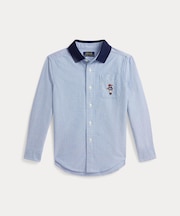 (ボーイズ 2才～7才)Polo ベア オックスフォード ニットカラー シャツ