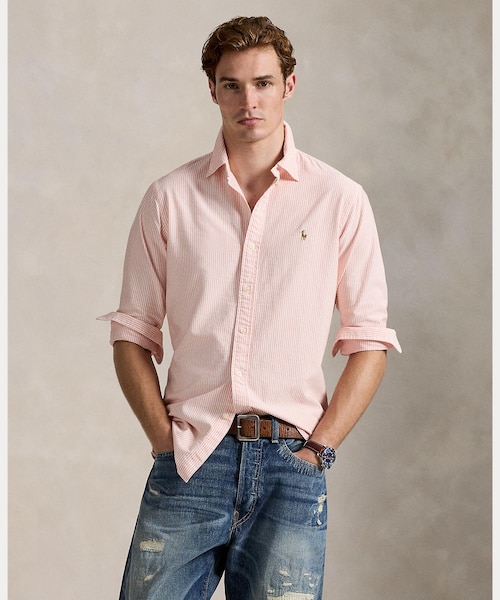 強燃ポリエステルストレッチポケットシャツ｜メンズビギの通販｜&mall