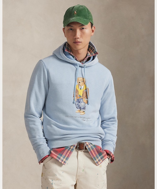 Polo ベア ガーメントダイド フリース フーディ
