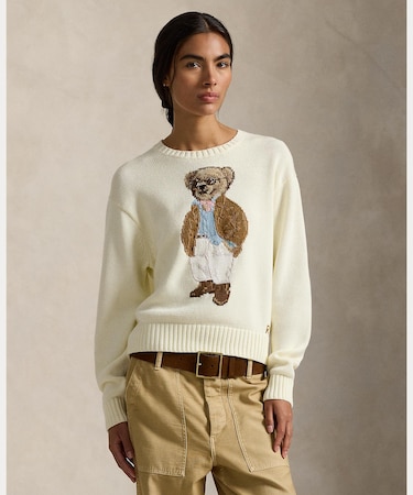 Polo ベア コットン クルーネック セーター