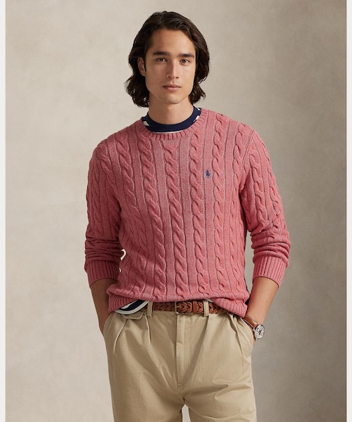 ケーブルニット コットン セーター｜ポロ ラルフ ローレンの通販