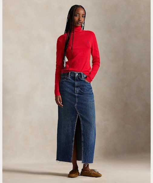 デニム マキシスカート