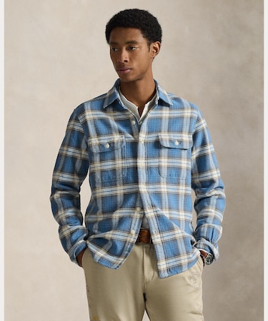 クラシック フィット チェック フランネル ワークシャツ