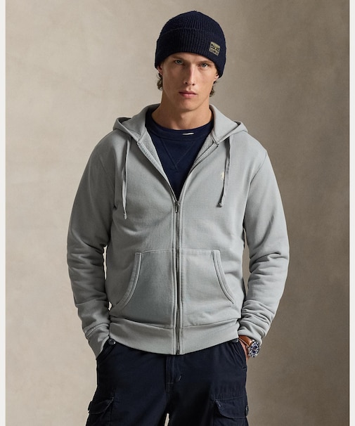 ループバック テリー フルジップ フーディ