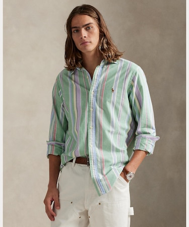 クラシック フィット ストライプド オックスフォード シャツ