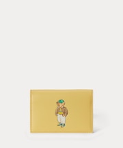 Polo ベア レザー フラップ カード ケース