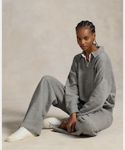 ドローストリング フリース ワイドレッグ スウェットパンツ