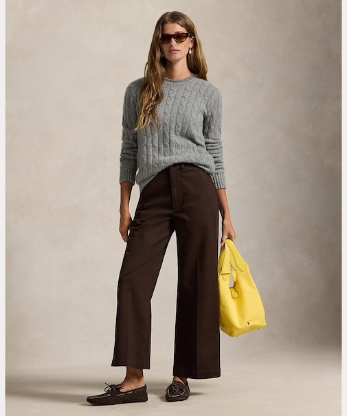 ワイドレッグ チノ パンツ