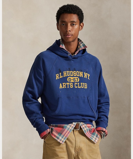 ヴィンテージ フィット フリース グラフィック フーディ