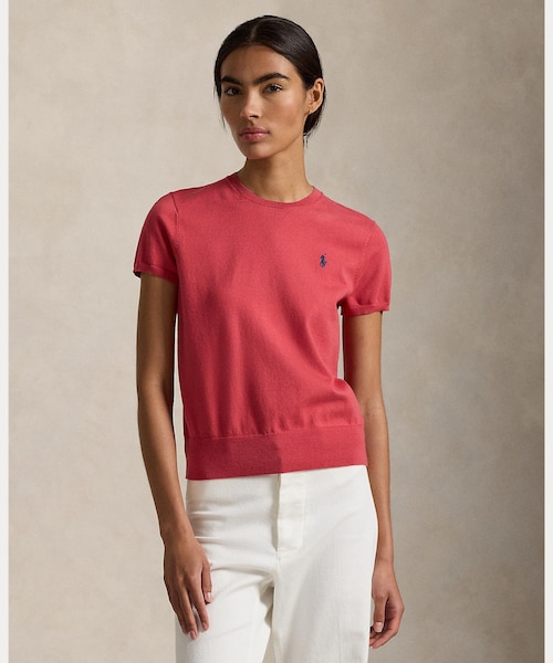 RALPH LAUREN ラルフローレン ショートスリーブ クルーネック セータ RALPH LAUREN｜ショートスリーブ クルーネック セーター | Rakuten