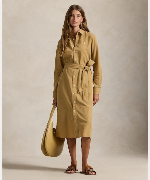 Sheer Knit Paneled Shirt Dress - F8698｜フレッドペリーの通販