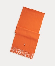 フリンジ バージン ウール マフラー