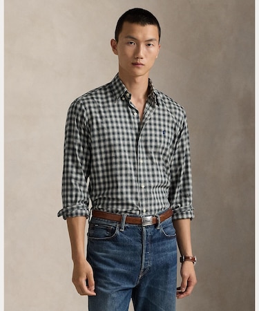 クラシック フィット チェック ツイル シャツ